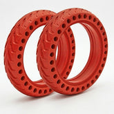 Set 2 Anvelope Pline 8.5 inch Trotinetă Electrică, Compatibil Xiaomi M365 / Pro / Pro 2 / 1S / Essential, Anti-Penă, Roșu
