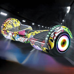 Hoverboard Grafitii Auto Balance cu lumini LED , husa , telecomanda , bluetooth + KART