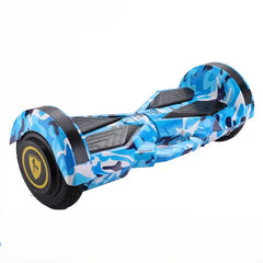 Hoverboard Auto Balance cu lumini LED, telecomandă, bluetooth, roți de 6.5 inch + husa , Albastru