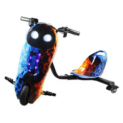 Tricicleta electrica drift pentru copii 6 INCH, Drift, albastra , Baterie 36V – 4.4 AH, Bluetooth, Viteza – 20 Km/h