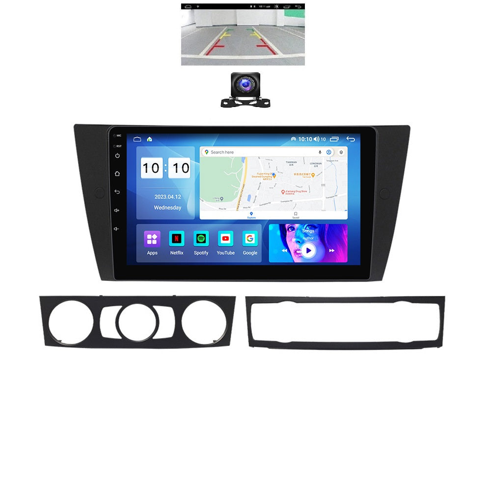 Navigatie BMW Seria 3 E90 E91 E92 E93 din 2005-2012, Android 14, Wireless Carplay si Android Auto,2GB RAM si 32GB ROM, Display IPS 9 inch, Camera Marsarier, Internet, Aplicatii, Wi Fi, Usb, Bluetooth