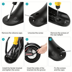 Set aparatoare spate pentru trotinete electrice compatibil cu Xiaomi, accesorii incluse