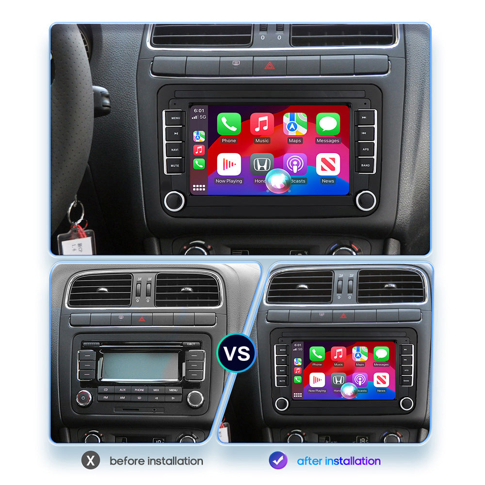 Navigatie Android Carplay, 2gbRAM, Display 7 inch, Carplay,pentru Passat B6,7, Eos, Tiguan, Golf 5,6, Skoda Octavia 2, Caddy, Sharan