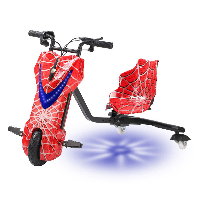 Tricicleta electrica drift pentru copii, Drift, spirderman Baterie 36V – 4.4 AH, Bluetooth, claxon , Viteza – 20 Km/h