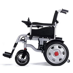 Scaun cu rotile electric, pliabil, manere rabatabile, sezut 46cm , autonomie 15km, Negru