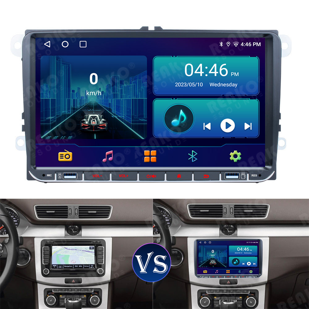 Navigatie VV Golf Passat Tiguan Jetta Polo Touran Caddy , Ecran 9 inch  , Android 14 , Carplay , 2GB RAM si 32GB ROM