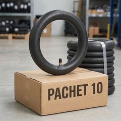Pachet 10 x Cameră 8.5x2 cu valvă dreaptă pentru trotineta