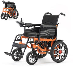 Scaun rulant electric pliabil – 2x250W, autonomie ridicată , portocaliu
